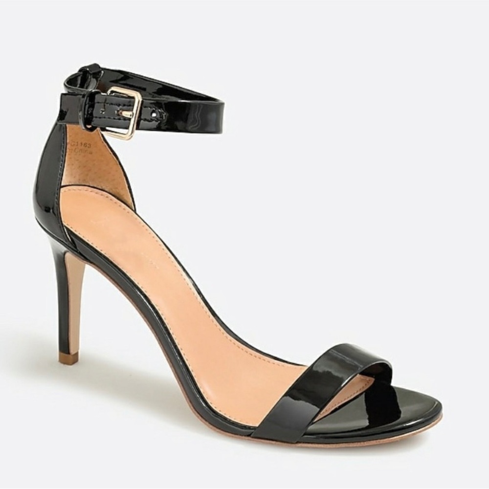 J Crew Patent High Heel Sandals 9.5 NIB
